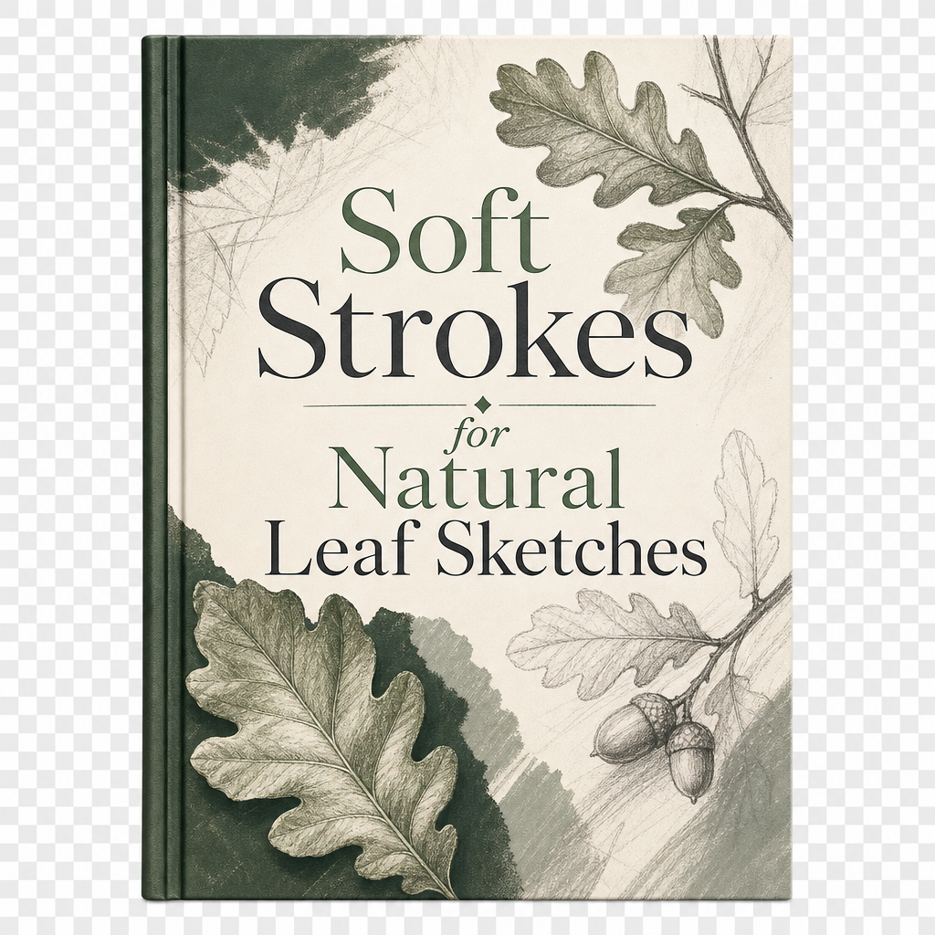 Soft Strokes for Natural Leaf Sketches ebook cover
